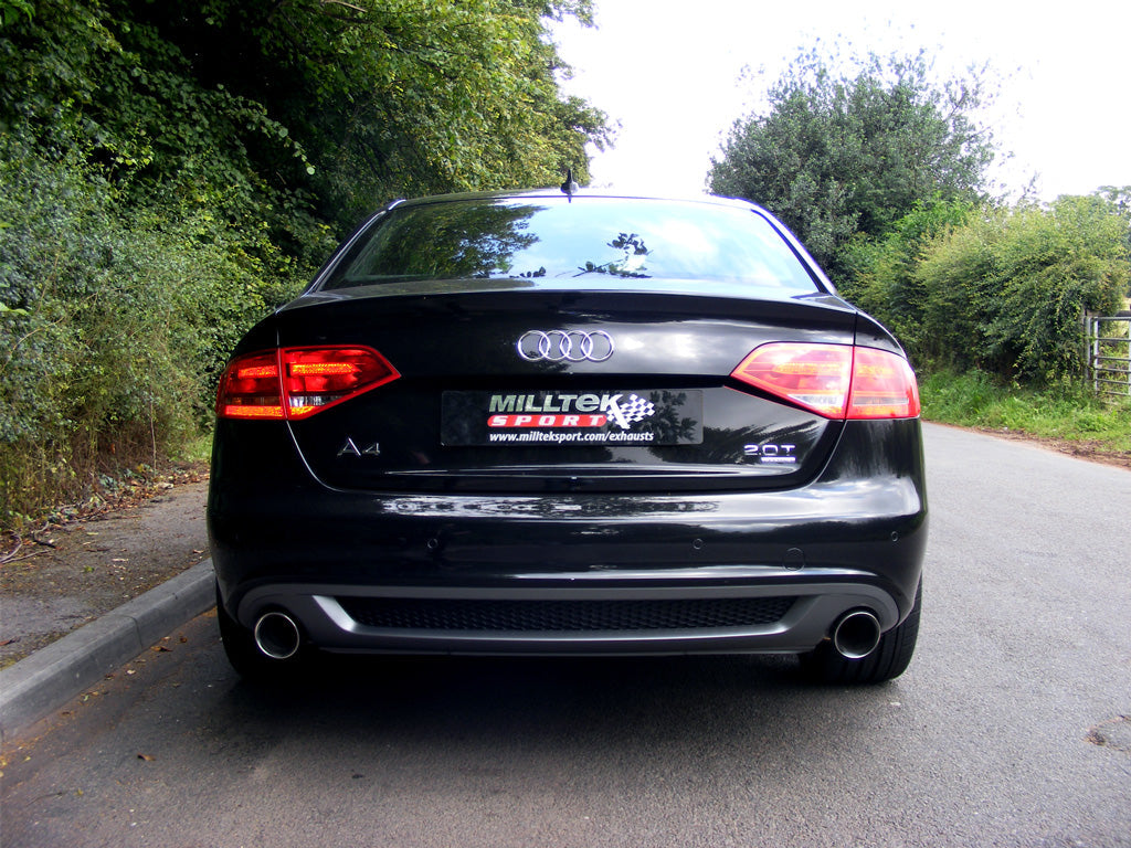 Milltek Sport - Cat Back Exhaust (Multiple Options) Audi A4 B8 2.0TFSI S Line (2WD and quattro Tiptronic-only)