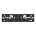 Plain Black Number Plate Surrounds – Sold as a Pair