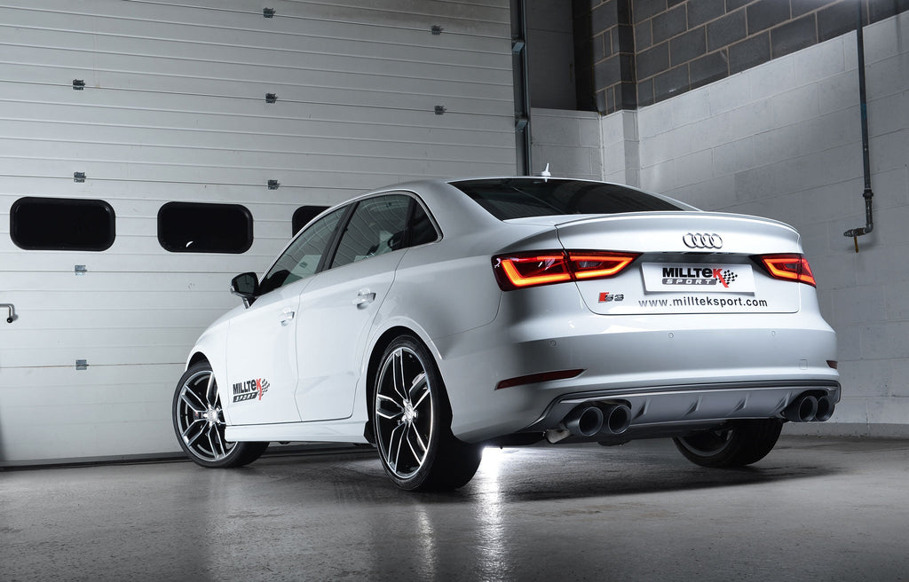 Milltek Sport - Cat Back Exhaust (Multiple Options) - Audi S3 8V / 8V2 (Without GPF) Saloon & Cabrio