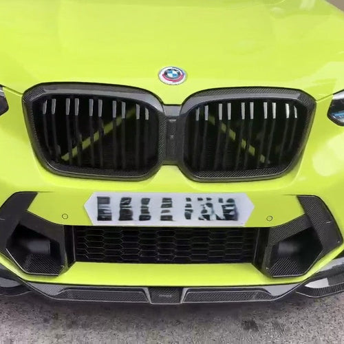 Double Slat Pre-Preg Carbon Fibre Front Grille for BMW F97 X3M F98 X4M LCI 22-26