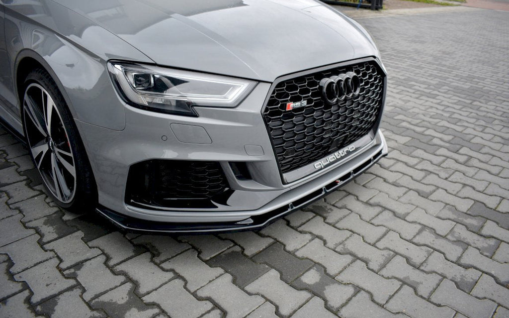 Maxton Design - FRONT SPLITTER V.1 AUDI RS3 8V FACELIFT SEDAN (2017-20)