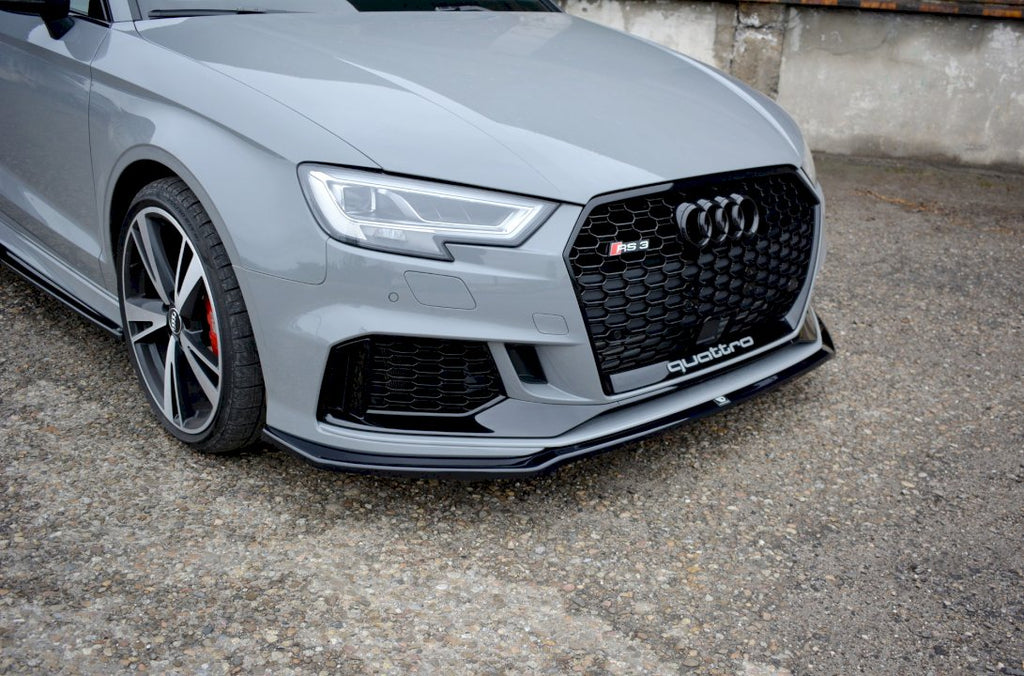 Maxton Design - FRONT SPLITTER V.2 AUDI RS3 8V FACELIFT SEDAN (2017-20)