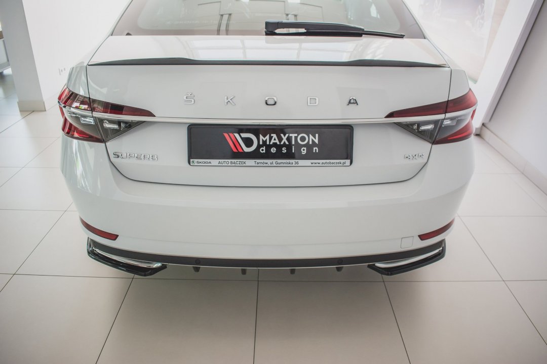 Maxton Design - REAR SIDE SPLITTERS SKODA SUPERB MK3 FL (2019-)