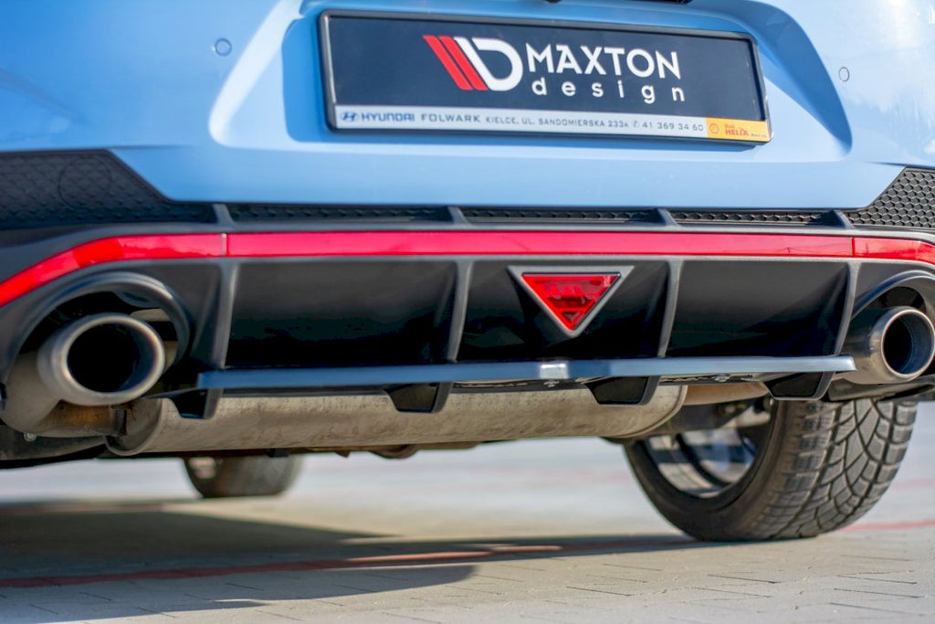 Maxton Design - CENTRAL REAR SPLITTER (W/ VERTICAL BARS) HYUNDAI I30 MK3 N FASTBACK (2018-)