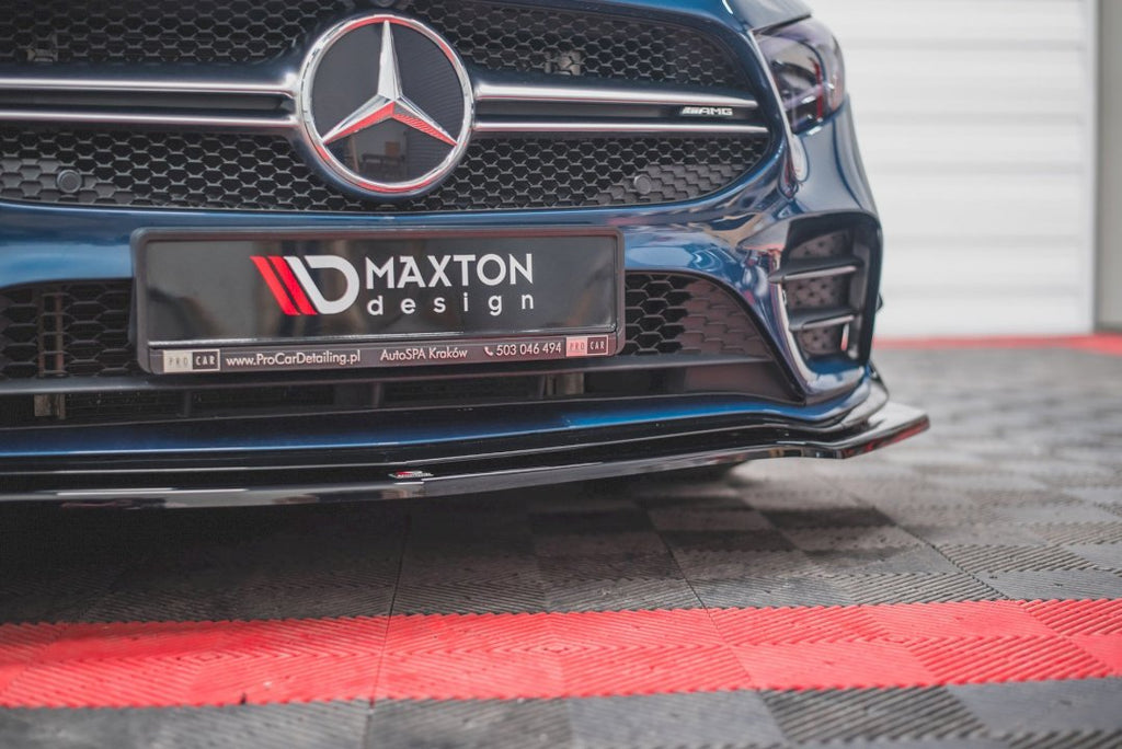 Maxton Design - FRONT SPLITTER V.1 MERCEDES A35 AMG PREMIUM + W177 (2018-)