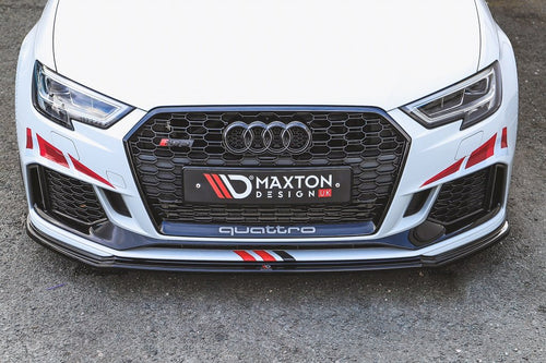 **CLEARANCE** Maxton Design - FRONT SPLITTER V.2 AUDI RS3 8V FACELIFT SPORTBACK (2017-2020) (NO RETURN)