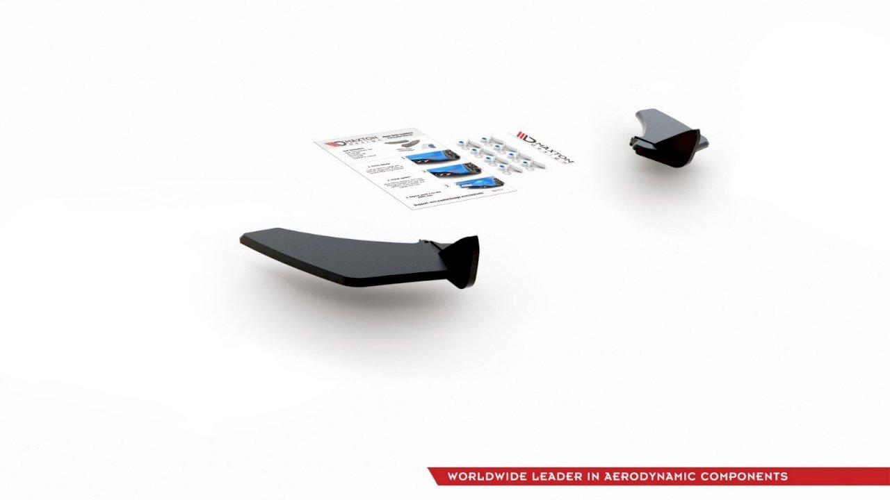 Maxton Design - STREET PRO REAR SIDE SPLITTERS V.1 VW GOLF MK7 GTI