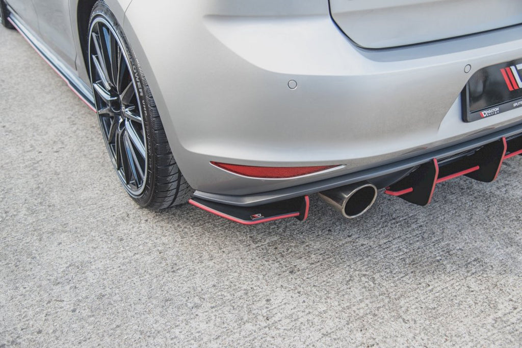 Maxton Design - STREET PRO REAR SIDE SPLITTERS V.1 VW GOLF MK7 GTI