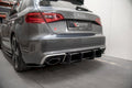 Maxton Design - STREET PRO REAR DIFFUSER V2 AUDI RS3 8V SPORTBACK (2015-2016)