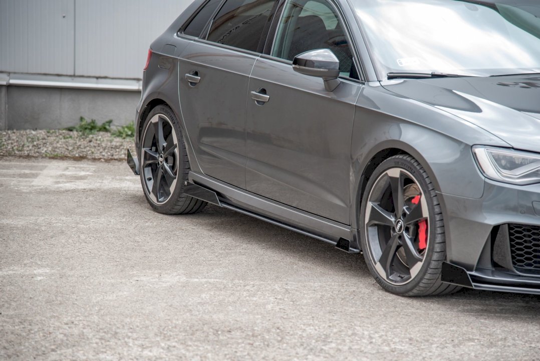Maxton Design - STREET PRO SIDE SKIRT SPLITTERS (+FLAPS) AUDI RS3 8V SPORTBACK (2015-2016)
