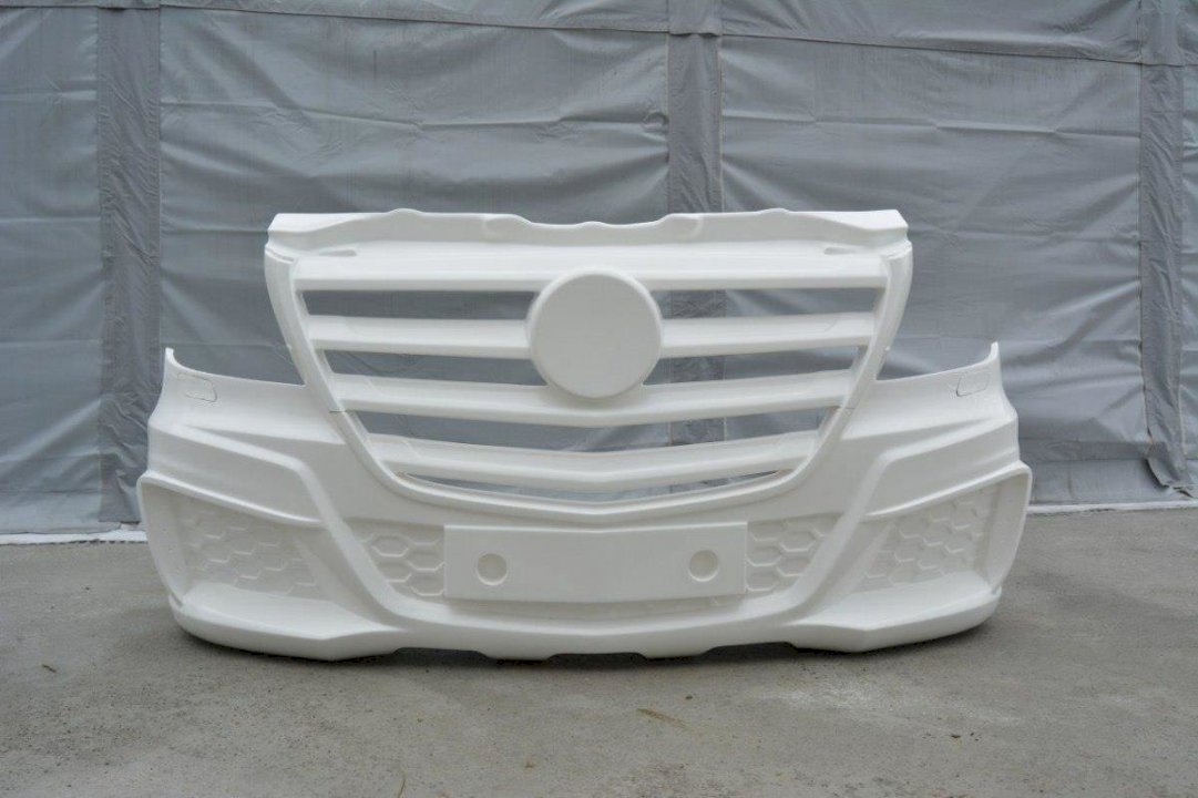 Maxton Design - Front Bumper + Separate Grill Mercedes Sprinter Standard Mk2 Facelift