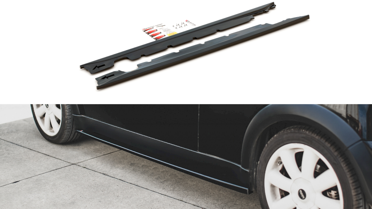 Maxton Design - SIDE SKIRTS SPLITTERS MINI COOPER/ ONE R50 (2001-2006)