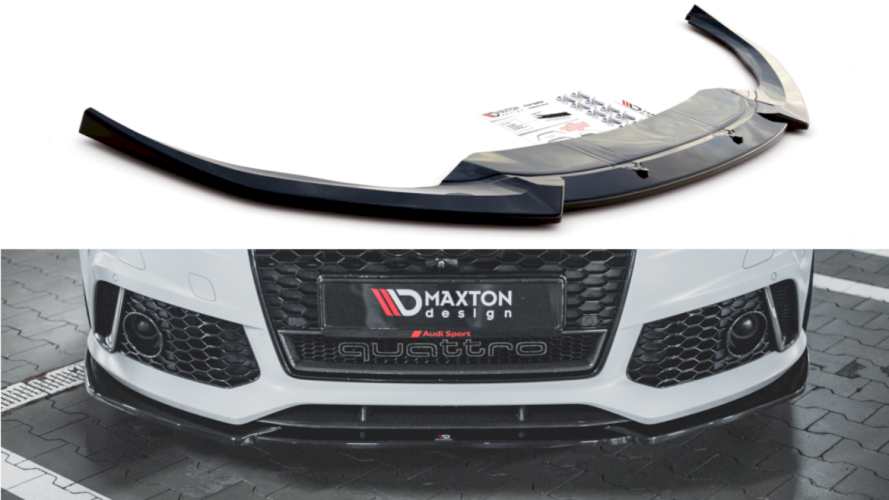 Maxton Design - FRONT SPLITTER V4 AUDI RS6 C7 (2013-2017)