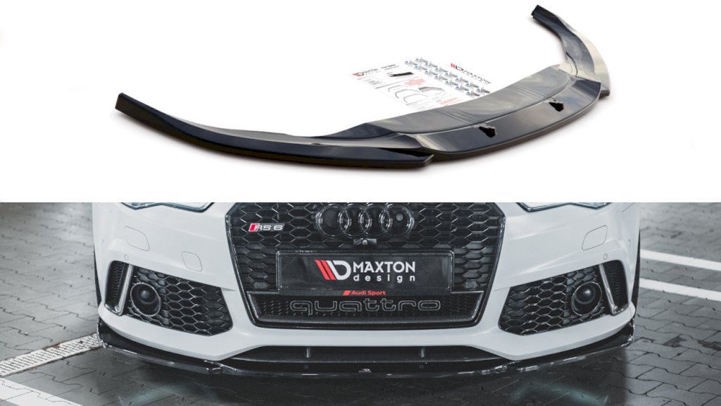 Maxton Design - FRONT SPLITTER V3 AUDI RS6 C7 (2013-2017)