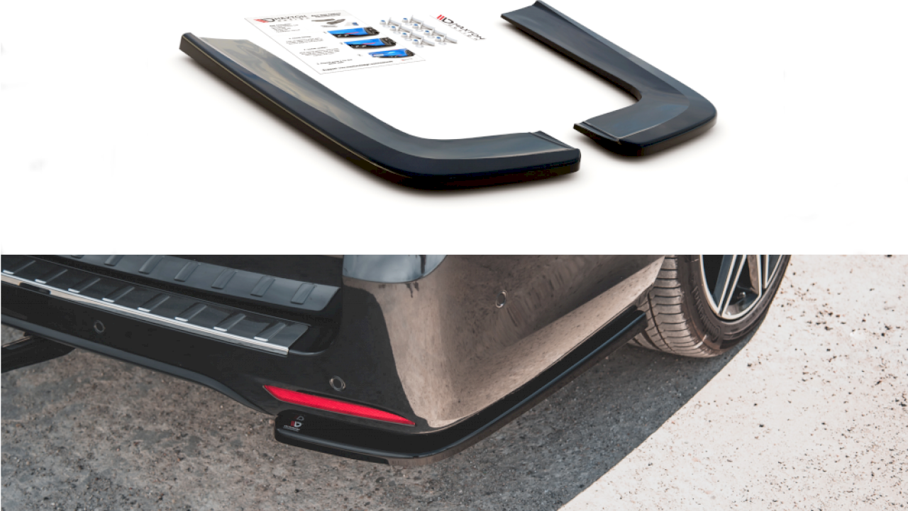 Maxton Design - REAR SIDE SPLITTERS V1 MERCEDES-BENZ V-CLASS AMG-LINE W447 FACELIFT (2019-2021)