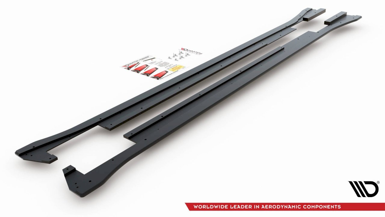 Maxton Design - Street PRO Side Skirt Diffusers Volkswagen Arteon R-Line Sedan / Shooting Brake Mk1