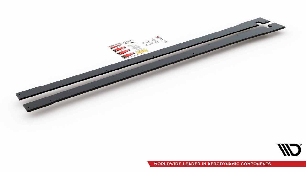 Maxton Design - STREET PRO SIDE SKIRTS DIFFUSERS V2 HONDA CIVIC X TYPE-R (2017-)