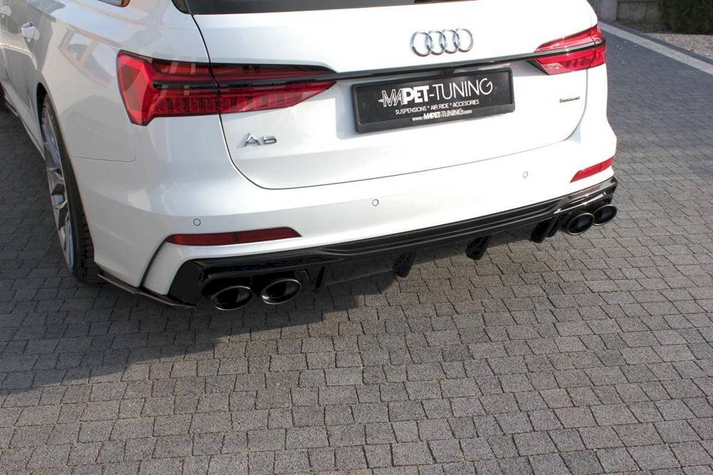 Maxton Design - REAR VALANCE + EXHAUST ENDS IMITATION AUDI S6 / A6 S-LINE C8