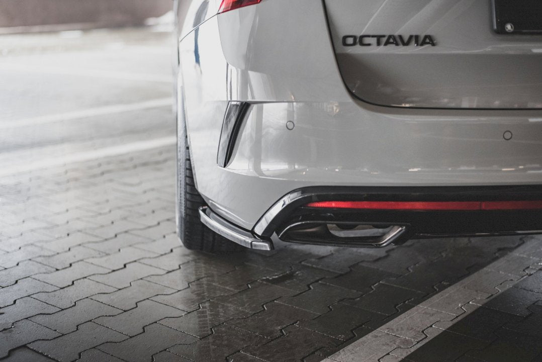 Maxton Design - REAR SIDE SPLITTERS V1 SKODA OCTAVIA RS MK4 (2020-2024)