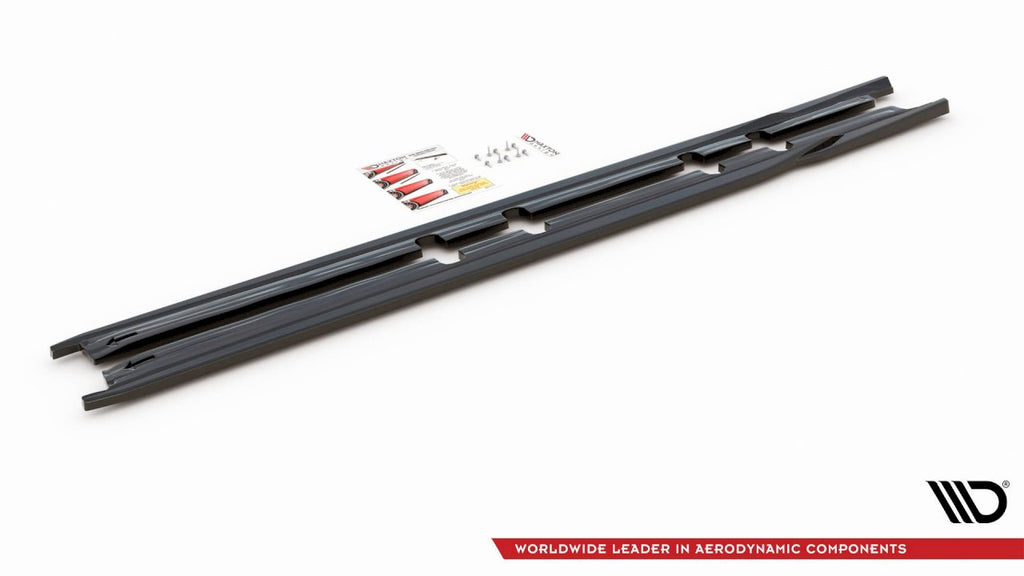 Maxton Design - Side Skirts Diffusers V.1 Seat Leon FR ST / Hatchback Mk4 / Cupra Leon ST / Hatchback Mk1 / Mk1 Facelift