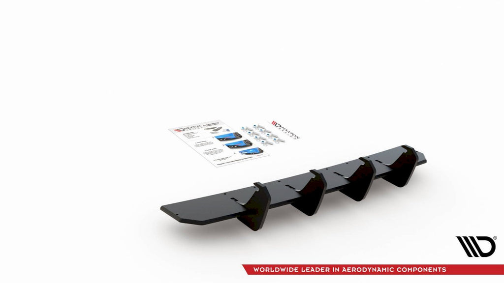 Maxton Design - STREET PRO REAR DIFFUSER V1 VW GOLF 8 GTI CLUBSPORT (2020-)