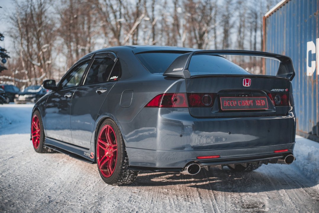 Maxton Design - REAR SIDE SPLITTERS V.2 HONDA ACCORD MK7 TYPE-S (2002-2007)
