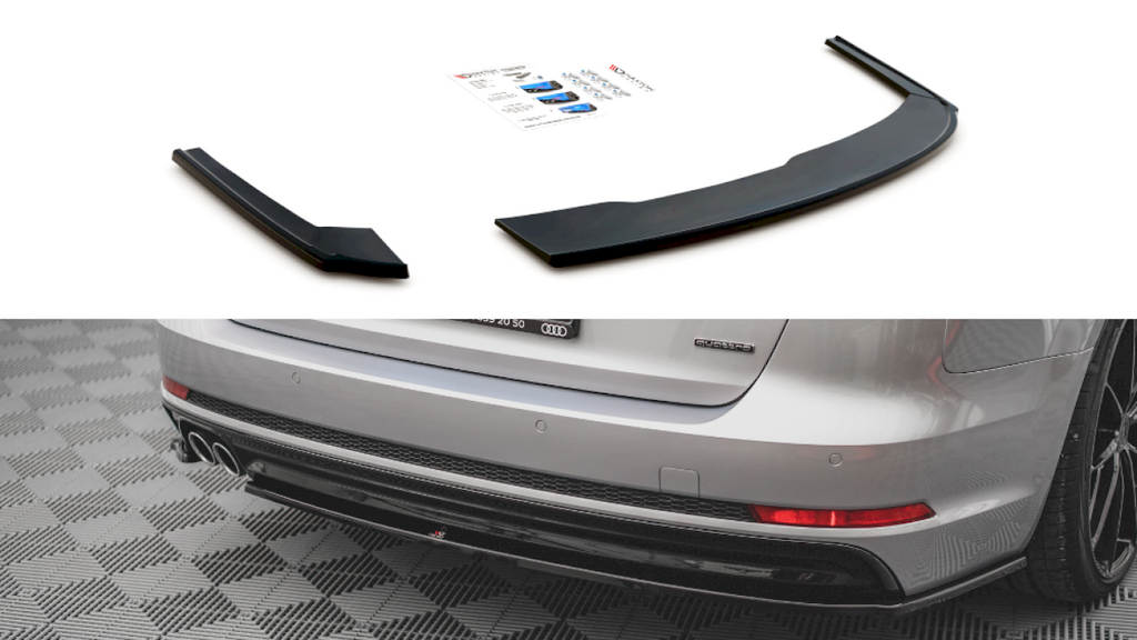 Maxton Design - REAR SIDE SPLITTERS V.2 AUDI A4 S-LINE B9 (2015-2019)