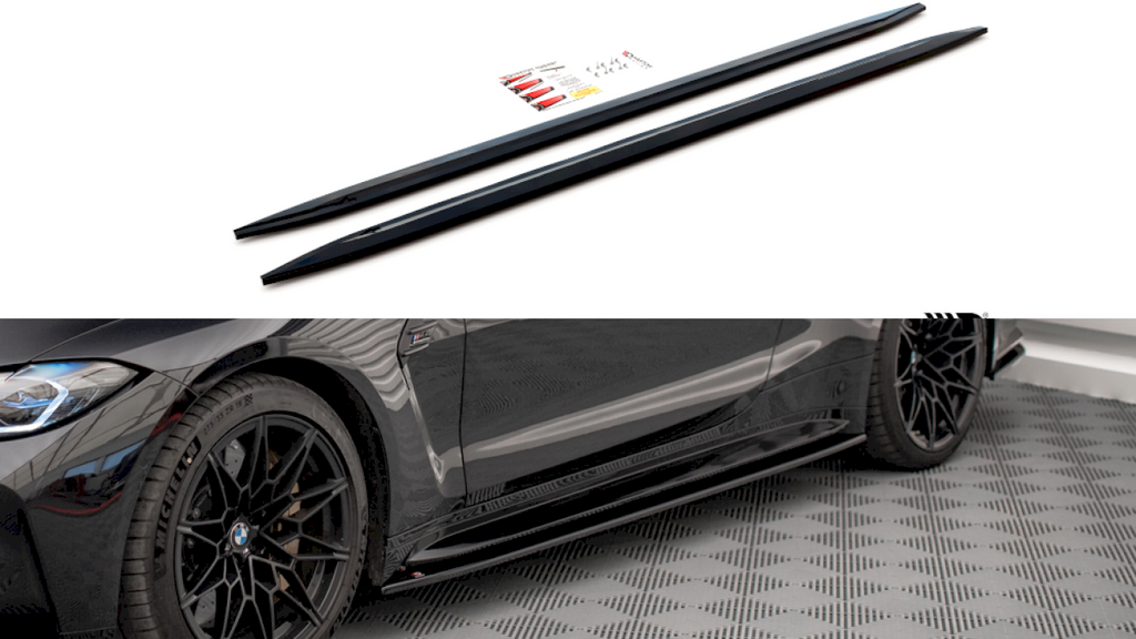 Maxton Design - Side Skirt Diffusers V.2 BMW M4 G82 / G82 Facelift