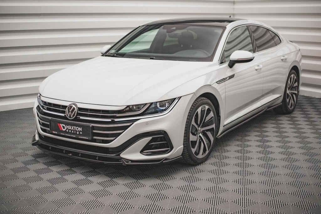 Maxton Design - Front Splitter V.1 Volkswagen Arteon R-Line Sedan / Shooting Brake Mk1 Facelift