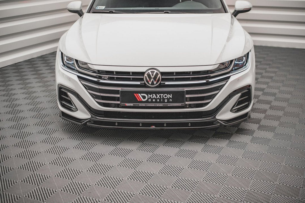 Maxton Design - Front Splitter V.1 Volkswagen Arteon R-Line Sedan / Shooting Brake Mk1 Facelift