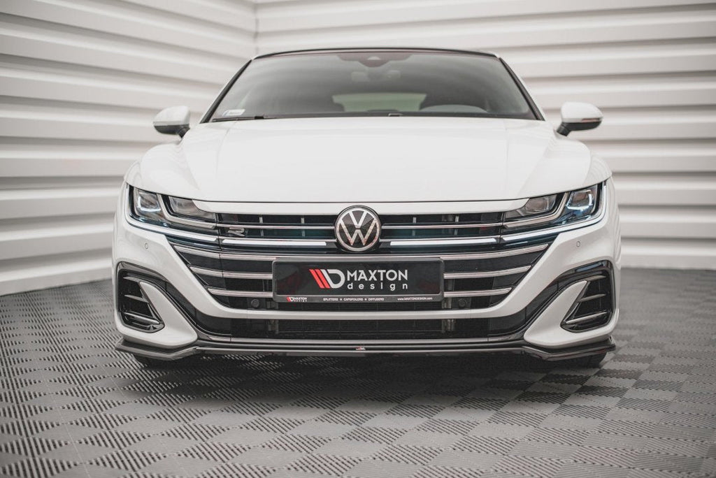 Maxton Design - Front Splitter V.3 Volkswagen Arteon R-Line Sedan / Shooting Brake Mk1 Facelift