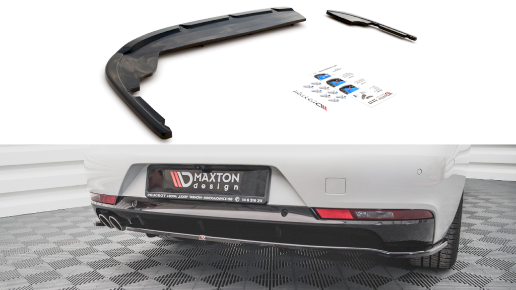 Maxton Design - CENTRAL REAR SPLITTER (VERTICAL BARS) PEUGEOT 508 GT-LINE MK2 (2018-)