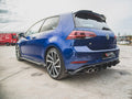 Maxton Design - STREET PRO REAR SIDE SPLITTERS + FLAPS VW GOLF 7 R FACELIFT (2017-2020)