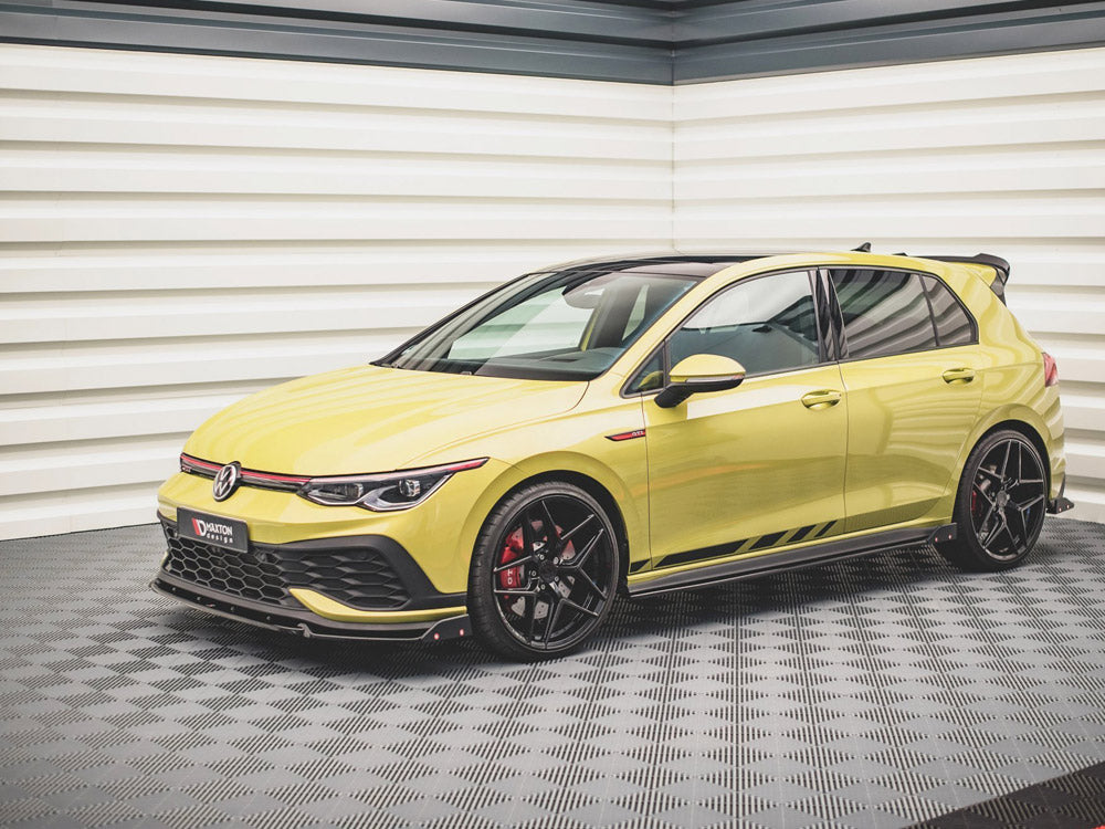 Maxton Design - SIDE SKIRTS DIFFUSERS V.2 + FLAPS VOLKSWAGEN GOLF GTI / GTE / GTI CLUBSPORT / R-LINE MK8