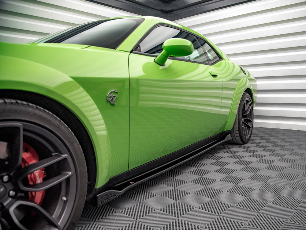 Maxton Design - SIDE SKIRTS DIFFUSERS DODGE CHALLENGER SRT HELLCAT WIDEBODY MK3