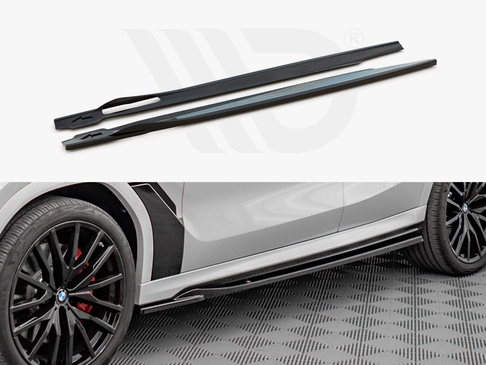 Maxton Design - SIDE SKIRTS DIFFUSERS BMW X6 M-PACK G06 / X6 M F96