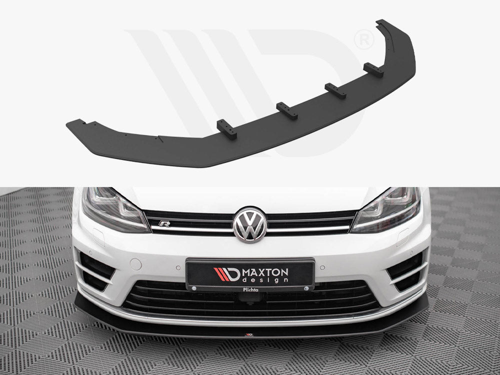 Maxton Design - STREET PRO FRONT SPLITTER V.2 VW GOLF R MK7 (2013-2016)