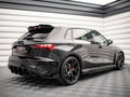 Maxton Design - STREET PRO REAR SIDE SPLITTERS + FLAPS AUDI RS3 SPORTBACK 8Y