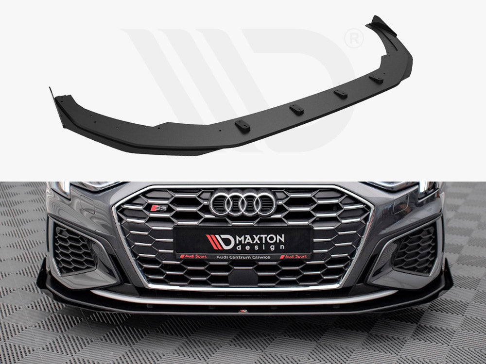 Maxton Design - Street PRO Front Splitter V.1 + Flaps Audi S3 / A3 S-Line 8Y