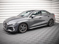 Maxton Design - Street PRO Side Skirts Diffusers + Flaps Audi S3 / A3 S-Line 8Y