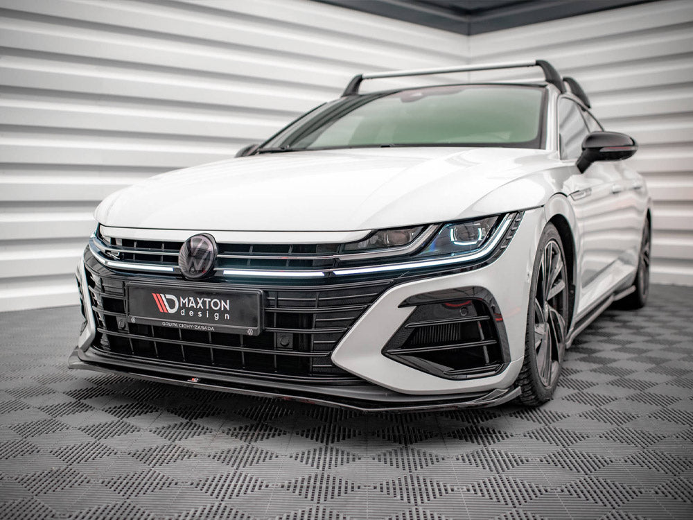 Maxton Design - Front Splitter V.3 Volkswagen Arteon R Sedan / Shooting Brake Mk1 Facelift
