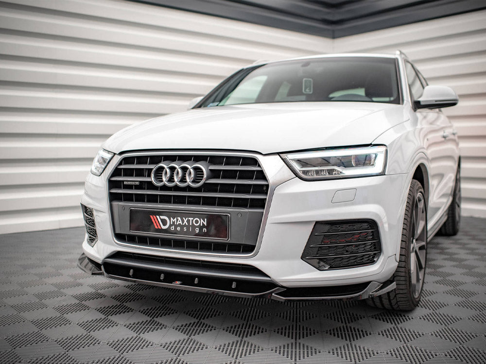 Maxton Design - FRONT SPLITTER V.1 AUDI Q3 S-LINE 8U FACELIFT (2014-2018)