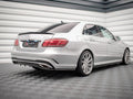 Maxton Design - REAR SPLITTER (VERTICAL BARS) MERCEDES E AMG-LINE SEDAN W212 FACELIFT (2012-2016)