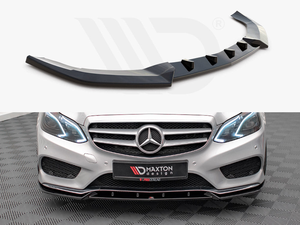 Maxton Design - FRONT SPLITTER V.2 MERCEDES E AMG-LINE SEDAN W212 FACELIFT (2012-2016)