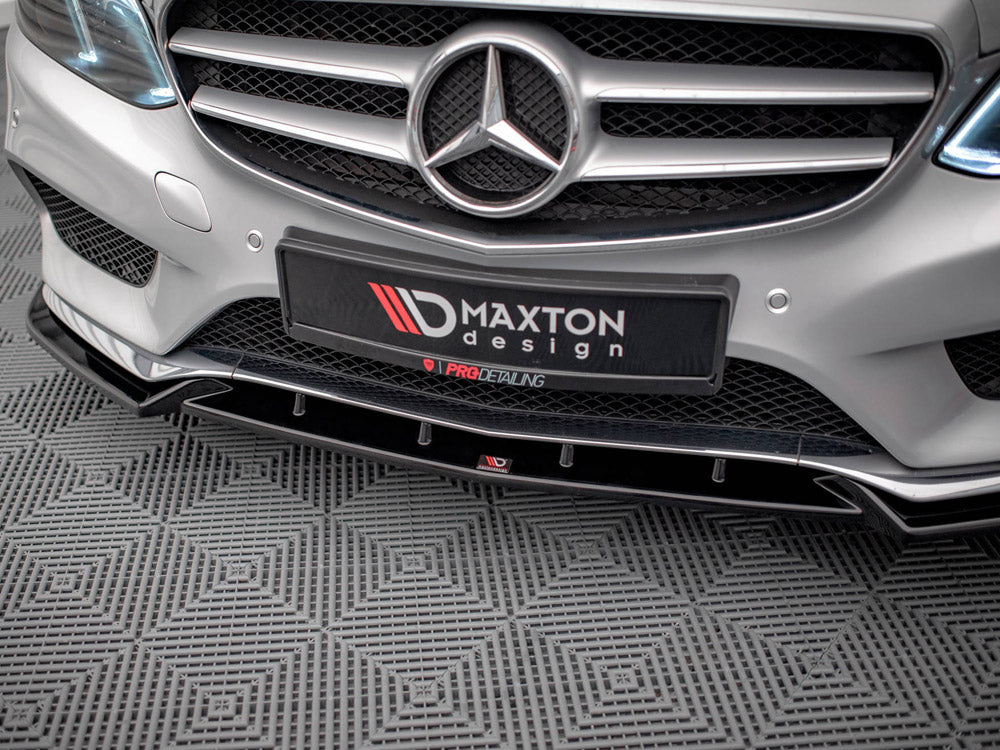 Maxton Design - FRONT SPLITTER V.2 MERCEDES E AMG-LINE SEDAN W212 FACELIFT (2012-2016)