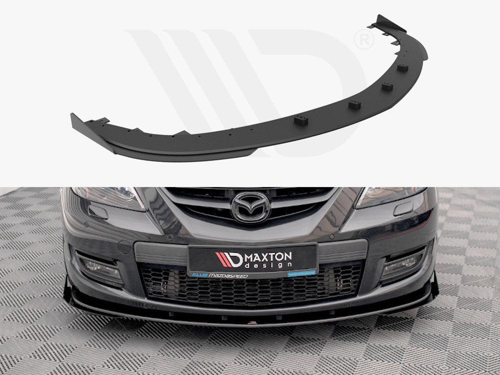 Maxton Design - STREET PRO FRONT SPLITTER V.1 (+FLAPS) MAZDA 3 MPS MK1 (2006-2008)