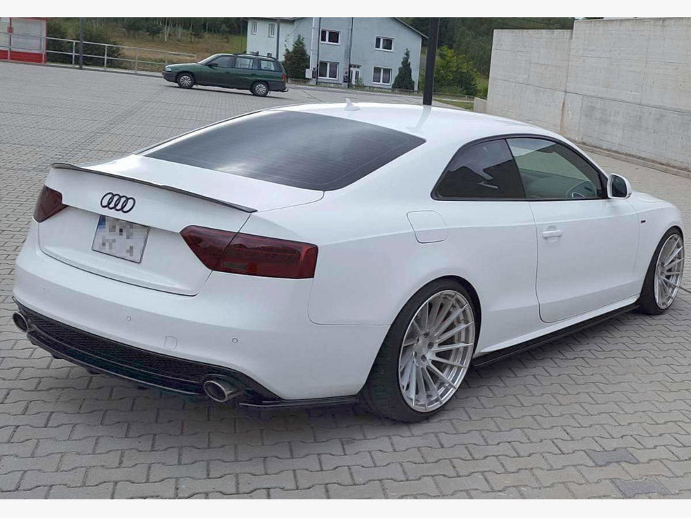Maxton Design - Central Rear Splitter (Vertical Bars) Audi A5 S-line 8T FL Coupe / Sportback (2011-2016)