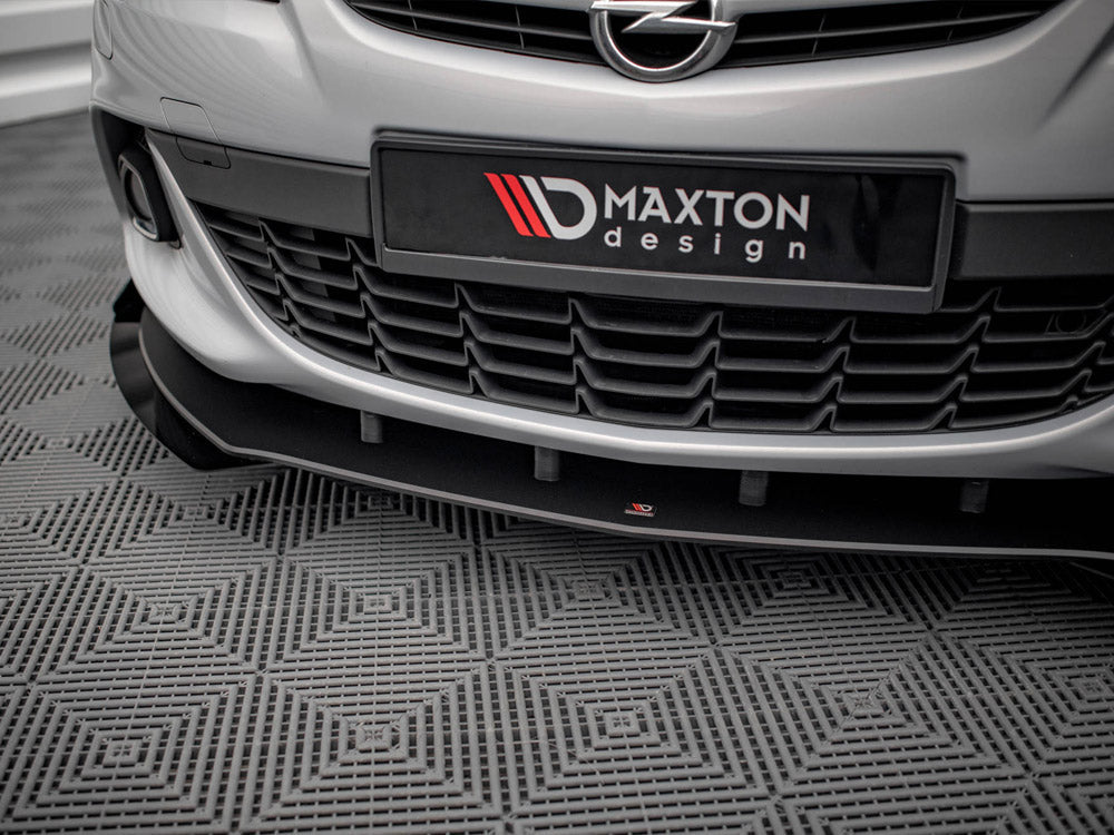 Maxton Design - STREET PRO FRONT SPLITTER V.1 (+FLAPS) OPEL ASTRA GTC OPC-LINE J (2011-2018)