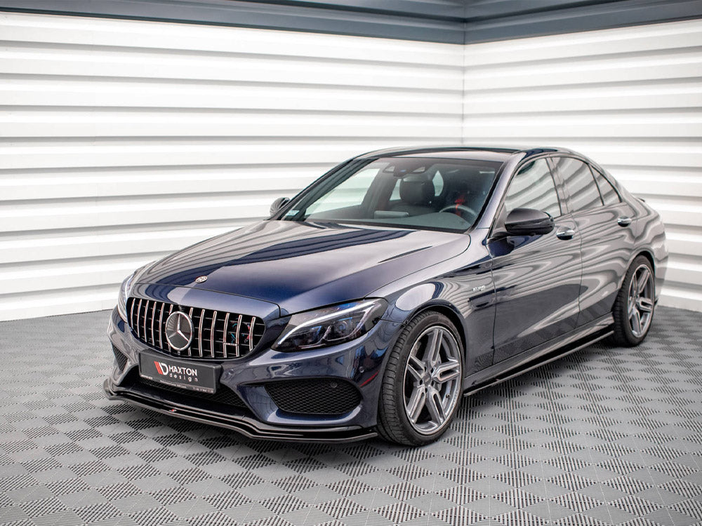 Maxton Design - FRONT SPLITTER V.1 MERCEDES- BENZ C43 AMG W205 SALOON