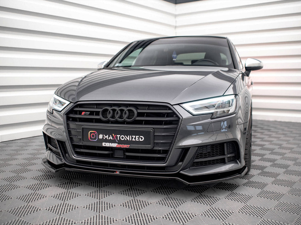 Maxton Design - FRONT SPLITTER V.2 AUDI S3 SPORTBACK 8V FACELIFT